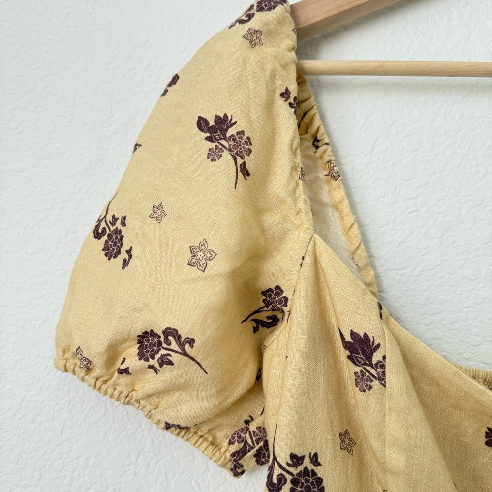 Aritzia Wilfred Rowena Linen Floral Dress - Picture 8 of 11
